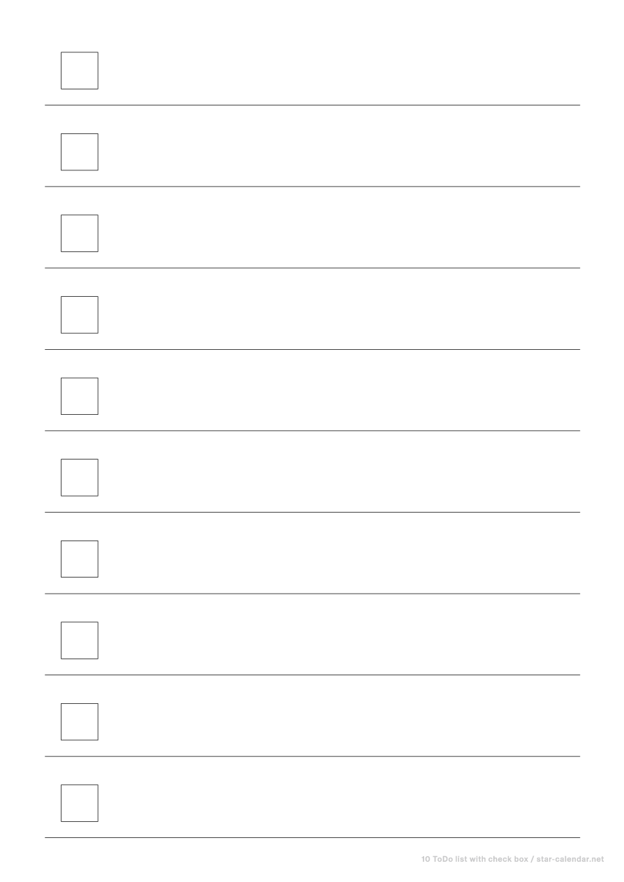 無料印刷 To Do list用紙